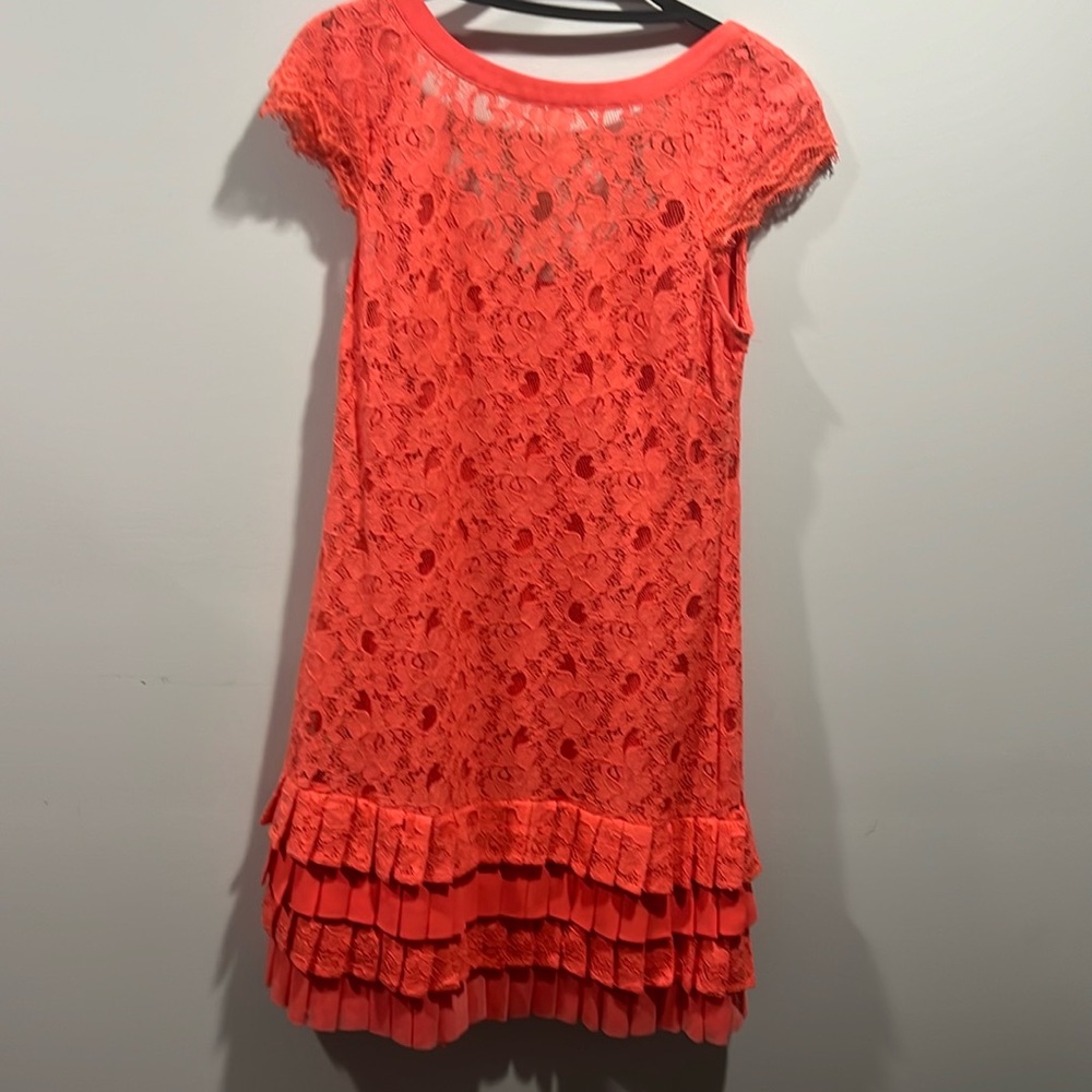 Beautiful Jessica Simpson burnt orange lace dress!
